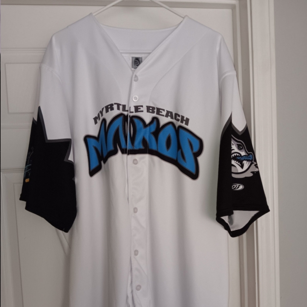 Myrtle Beach Pelicans Copa Mako Shark Game Worn Jersey